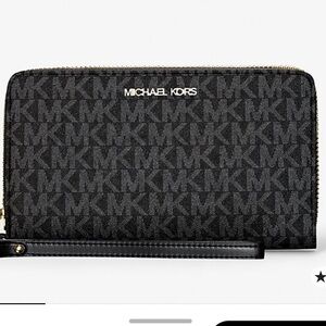 Michael Kors Black Jet Set Smart Phone Wallet